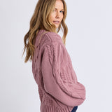 Foxwood | Josie Crew Knit - Dusty Rose