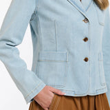 365 Days | Quinn Light Wash Denim Blazer