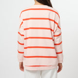 Stella + Gemma | Newport Sweatshirt - Peach Fizz Stripe