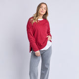 Foxwood | Jayne Throw On Top - Rhubarb Red