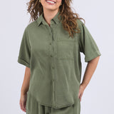 Elm | Bliss Washed Shirt - Clover