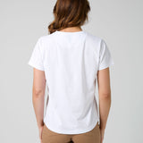 Stella + Gemma | Ace Tee -  White Leopard Cross