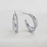Zafino | Celeste Hoop - Silver