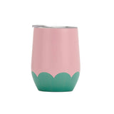 Annabel Trends | Wave Wine Tumbler - Pink & Green