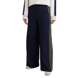 Foxwood | Juno Pant - Navy with Green
