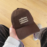 Cotton Baseball Cap - Caffeine Reliance