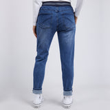 Elm | Melody Denim Jogger - Dusty Blue