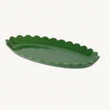 Green Scallop Platter