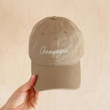 Cotton Baseball Cap - Champagne?