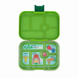 Yumbox | Original 6 Compartment Bento Box - Jurassic Green/Funny Monsters