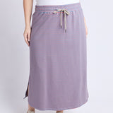 Elm | Travel Skirt - Blue Shadow & Sugar Coral Stripe