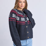 Foxwood | Verbier Knit Crew - Dark Sapphire