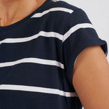 Foxwood | Manly Stripe Tee - Navy/White Stripe