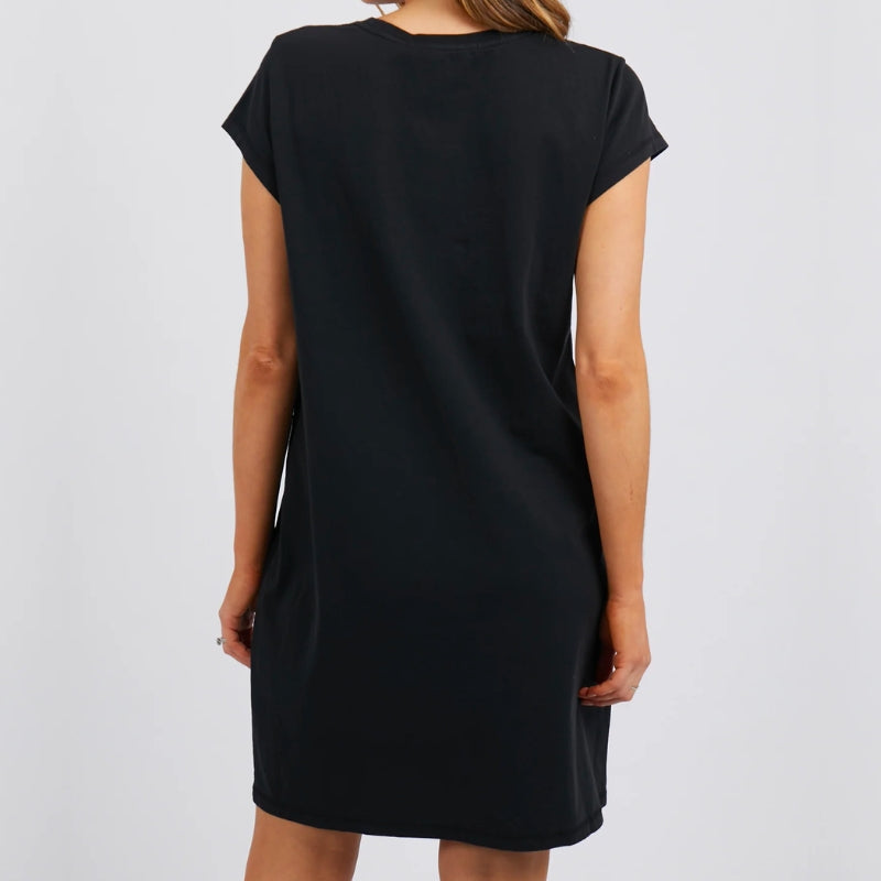 Foxwood | Signature Tee Dress - Black