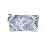 Annabel Trends | Small Cotton Cosmetic Bag - Waratah Blue