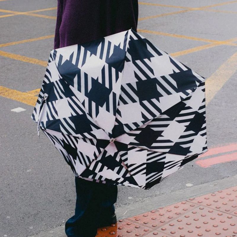 Anatole | Micro Umbrella - SMITH Black Gingham