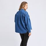 Foxwood | Daisy Overshirt - Mid Blue