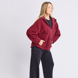 Elm | Freedom Quilted Fleece Jacket - Zinfandel