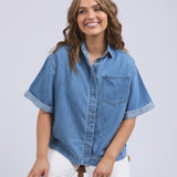 Elm | Annika SS Denim Shirt