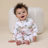 Snuggle Hunny | Organic Snugglesuit Convertible Romper - Farm