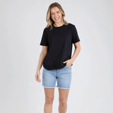 Foxwood | Farrah Short Sleeve Tee - Black