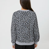Stella + Gemma | Essential Sweatshirt - Grey Leopard