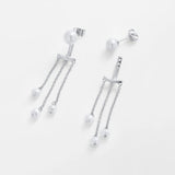 Zafino | Elise Pearl Earring - Silver