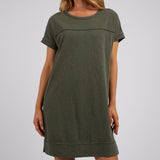 Foxwood | Allison Tee Dress - Khaki