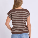 Foxwood | Cleo Knit Top - Chocolate