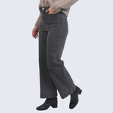 Foxwood | Sarah Wide Leg Jean - Washed Black
