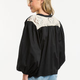 Urban Luxury | Embroidery Shirt - Black