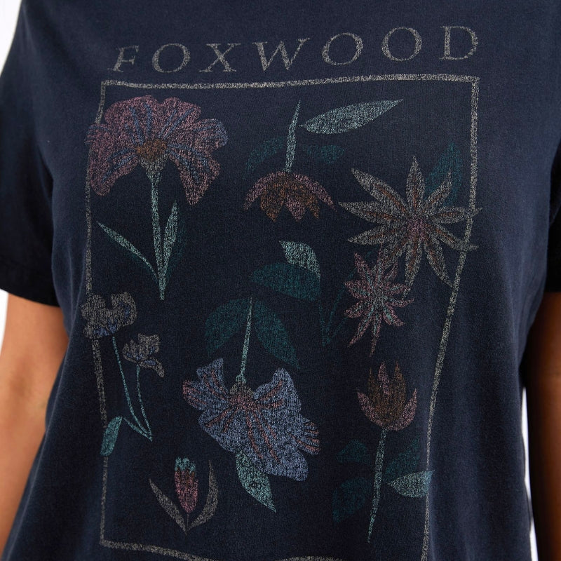 Foxwood | Wild Flower Tee - Washed Black