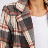 Foxwood | Westward Coat - Rust/Tan Check