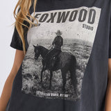 Foxwood | Rodeo Tee - Washed Black