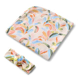 Jersey Wrap & Beanie Set - Summer Palm