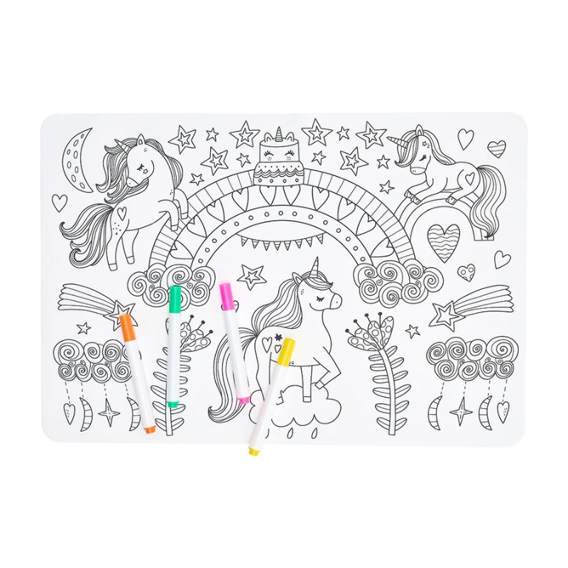 Annabel Trends | Silicone Colouring Mat - Unicorns