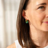 Greenwood Designs | Astrid Hoops - Emerald