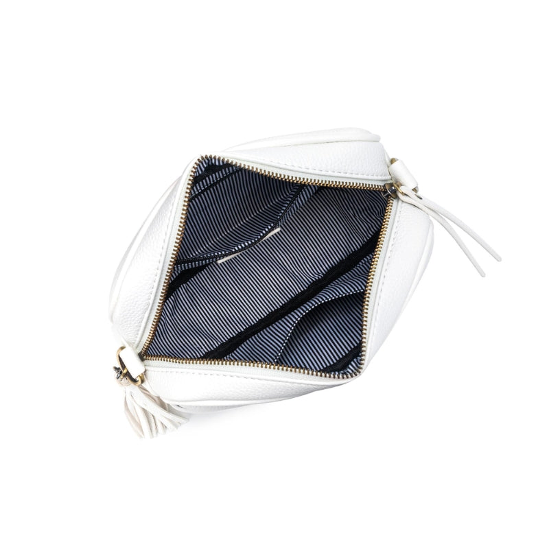 Black Caviar Designs | Raven Crossbody Bag - White