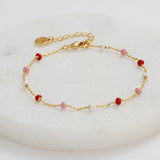 Zafino | Charlotte Bracelet - Gold/Pink