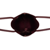 Black Caviar Designs | Renee 3pc Suedette Handbag - Burgundy