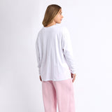 Foxwood | Simplified Long Sleeve Tee - White