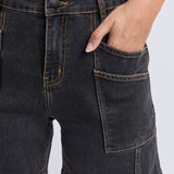 Foxwood | Balmy Short - Washed Black