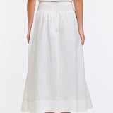 365 Days | Marion Cotton Skirt - White/Tan