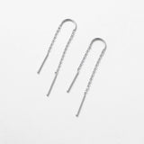 Zafino | Ivy Thread Earring - Silver