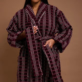 Hommey | Velour Robe - Blackberry