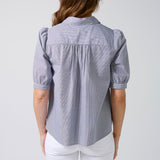 Stella + Gemma | Asha Blouse - Navy & White Stripe