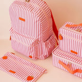 Fox & Fallow | Strawberry Stripe Backpack