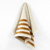 Aura | Palma Stripe Hand Towel - Bronze / Sand