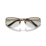 Szade | Slim Sunglasses - Matte Champagne / Jade