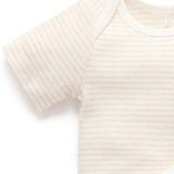 Purebaby | 2 Pack Easy Neck S/S Bodysuit - Vanilla Bear